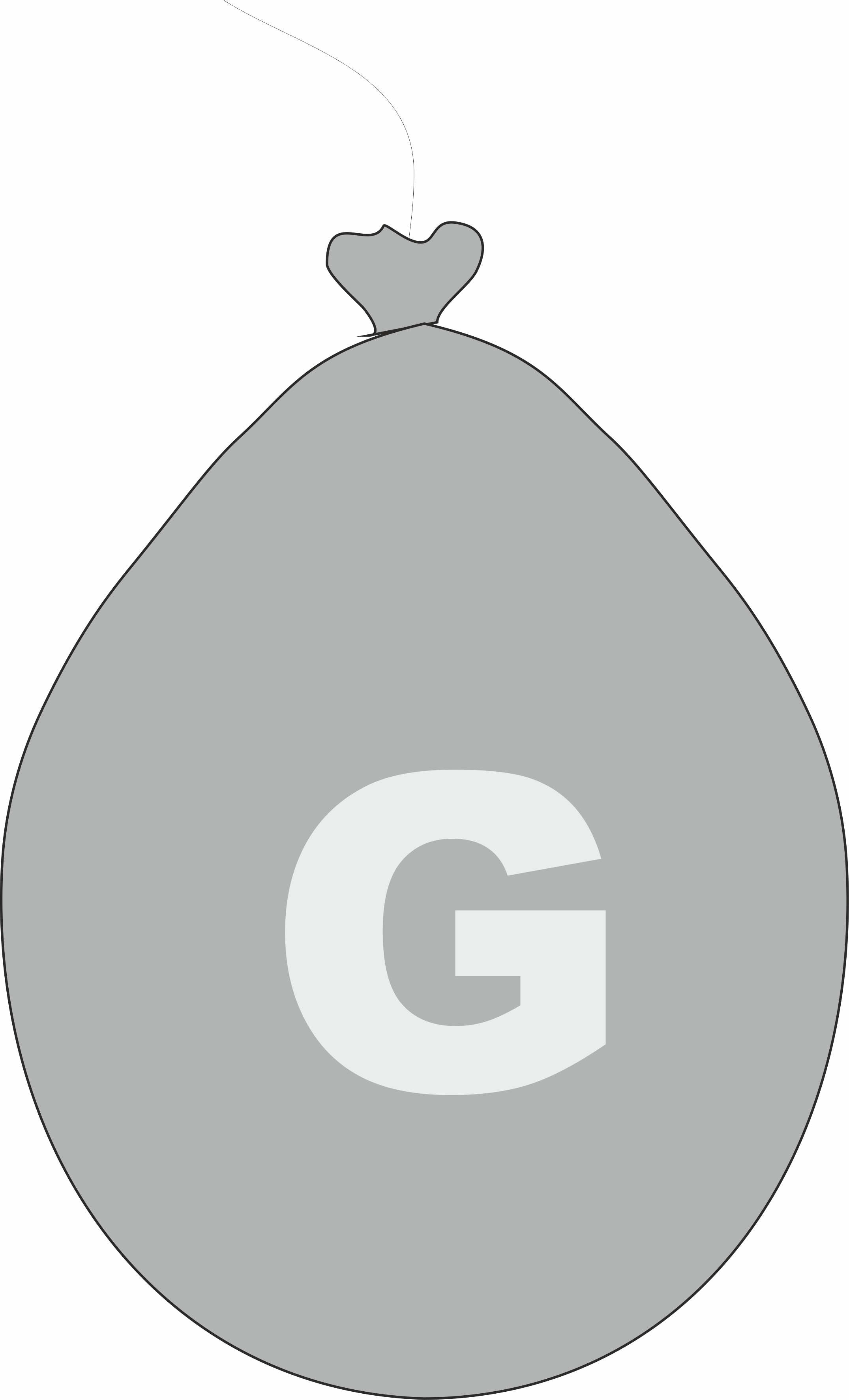 Balónek písmeno G stříbrné 